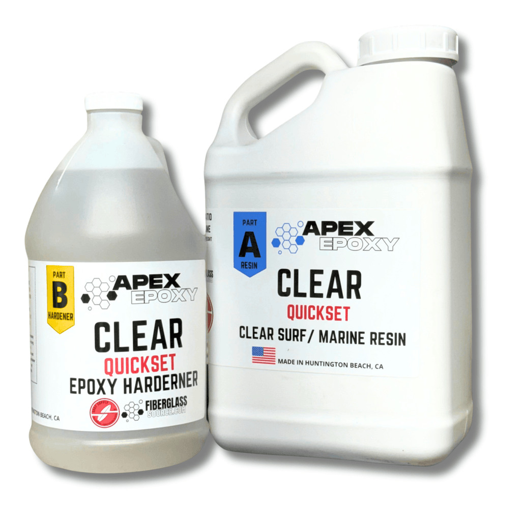 Apex Quickset CLEAR Surfboard Epoxy Resin - Fiberglass Source