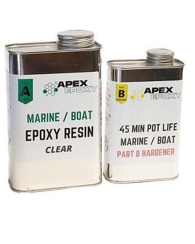 Apex Marine Epoxy Resin 48oz Kit 45 Minute Pot life 