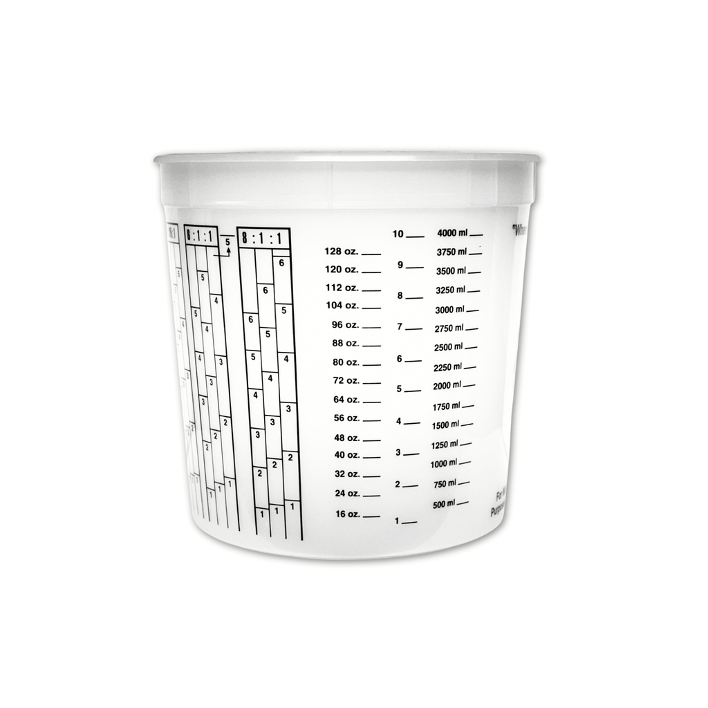 Plastic Mixing Cup 5 QT (165oz) - Fiberglass Source