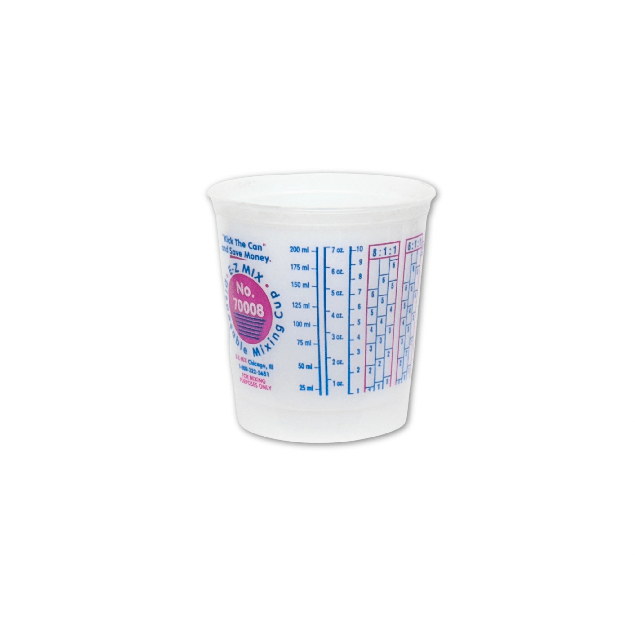 Plastic Multi-Measure Mixing Cup 8oz