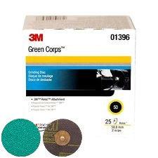 2 in. 50 Grade Green Quick Change Disc - Fiberglass Source