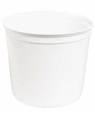 Plastic Mixing Cups White 2.5 QT (80 oz) #8451 - Fiberglass Source