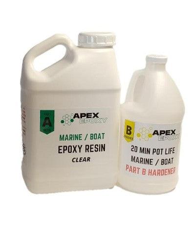 Apex Marine Epoxy Resin 1.5 Gal Kit  20 Minute Pot life