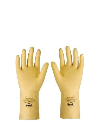 Pair Yellow ANSELL 394 Chemical Resistant Gloves, 20 MIL-12" Long