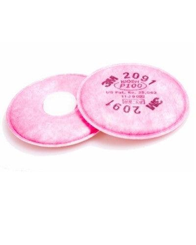 Dust Filters 3M 2091 Pink - 2 Pack - Fiberglass Source