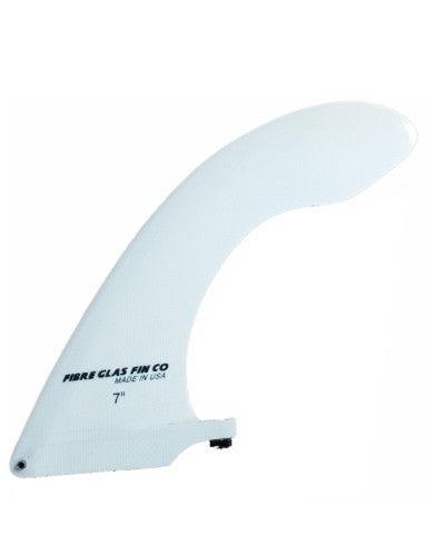 Fibre Glass Fin Co 7 inch White Cutaway Fin Fiberglass Source