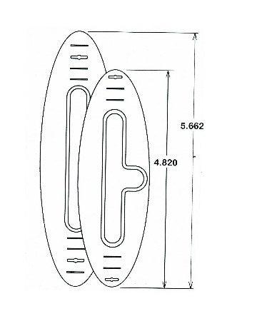 Lokbox Fin Box White 5.662 inch - Fiberglass Source