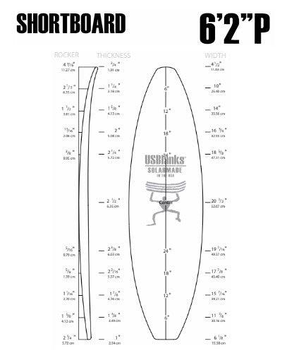 6'2" P US Blanks - Shortboard Blank - Fiberglass Source